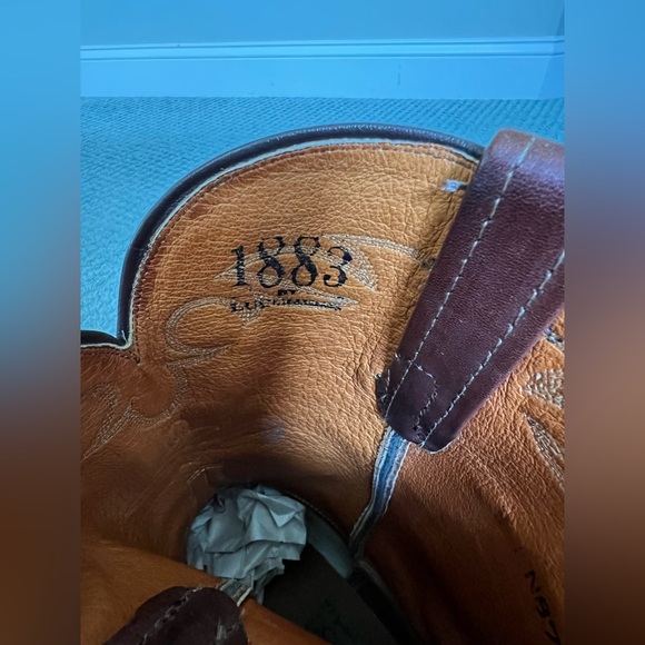 Lucchese Mens 9 D Mad Goat Roper Western Cowboy Boot Womens 10.5 Rodeo - Picture 11 of 11